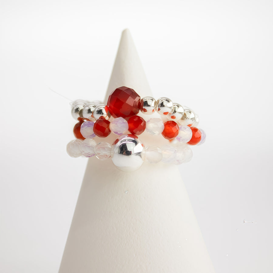 ❤️🔥 Set Anelli Spirito della Ninfa ✦ Sangue di Luna