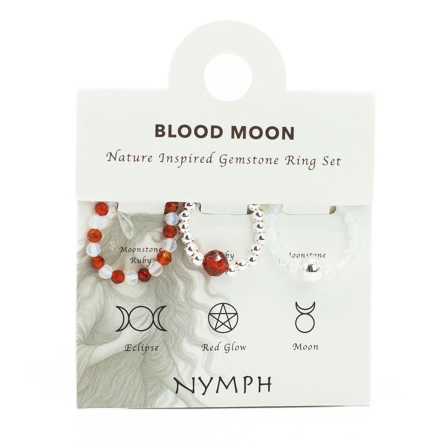 ❤️🔥 Set Anelli Spirito della Ninfa ✦ Sangue di Luna