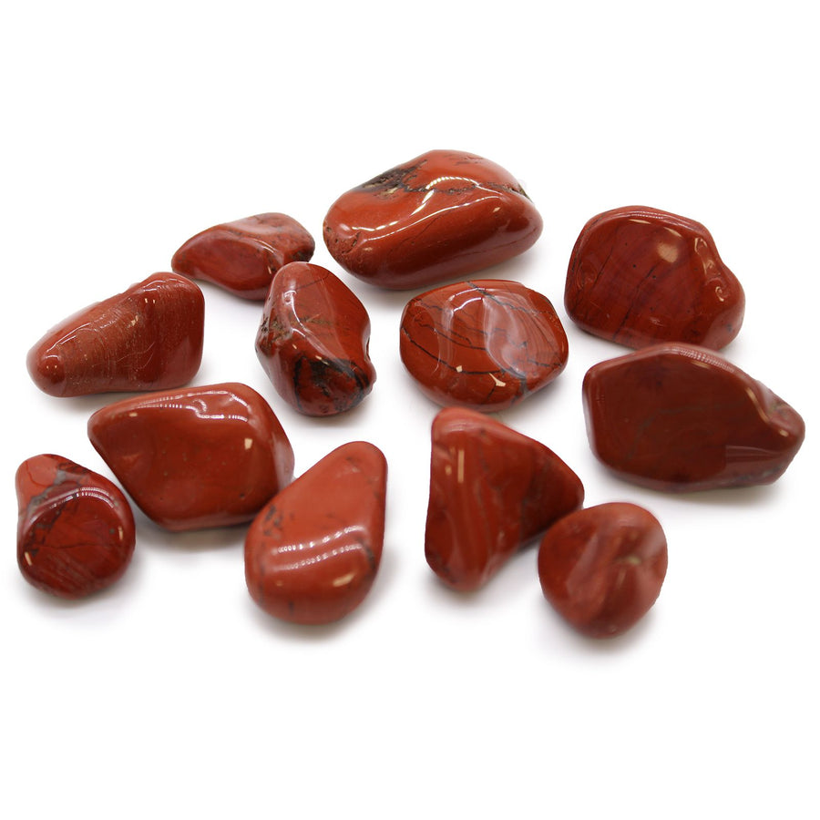 12 Pietre grezze ~ Diaspro rosso africano