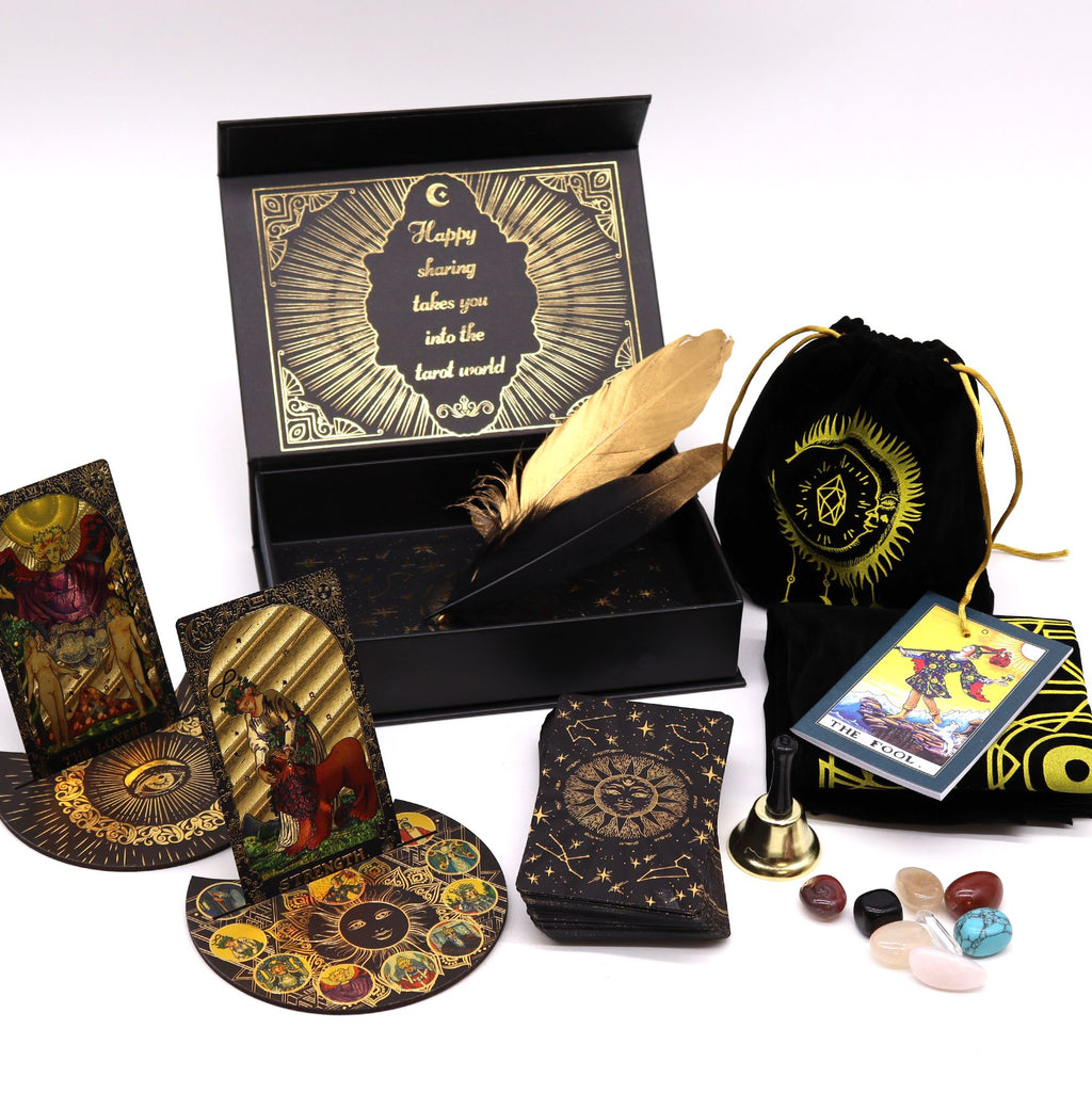 Tarot Ritual Gift Set Nero & Oro
