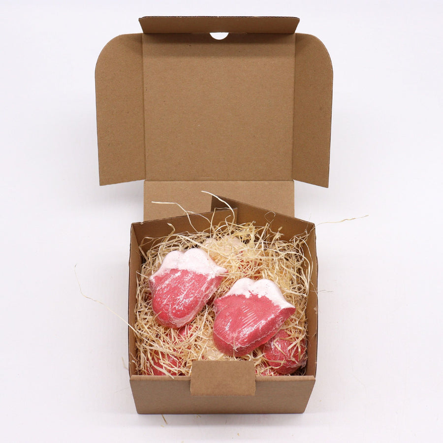 Bath Bomb a Forma di Labbra – Lampone & Melograno 💋✨