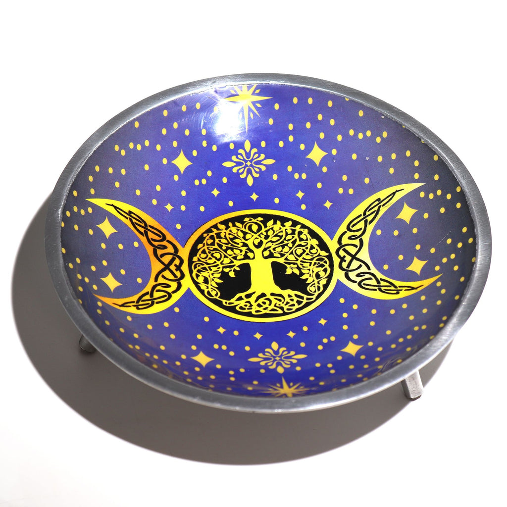 🌒 Triple Moon Ritual Plate – Il Piatto della Dea della Trasformazione