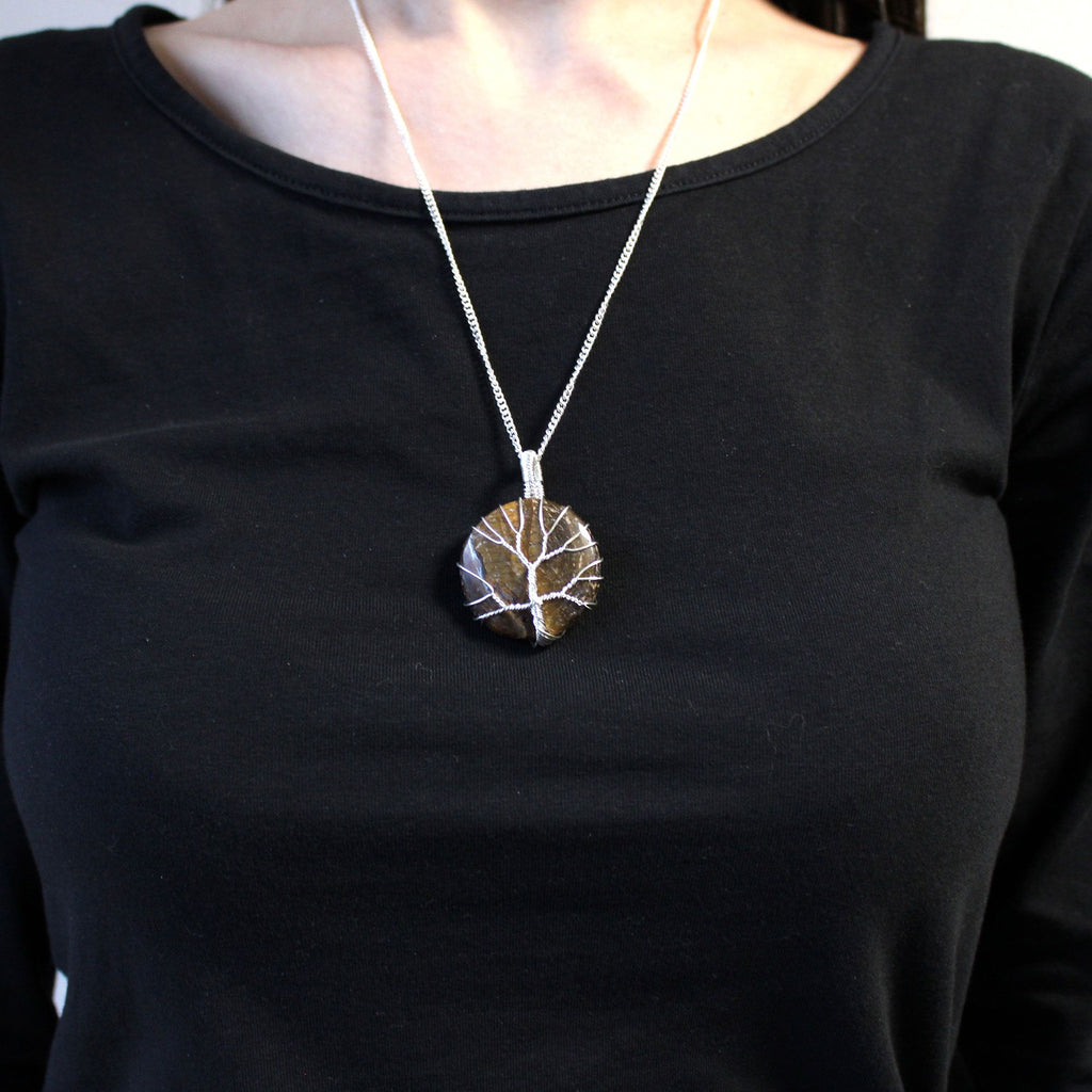 🤎 Collana Albero della Vita | Occhio di Tigre