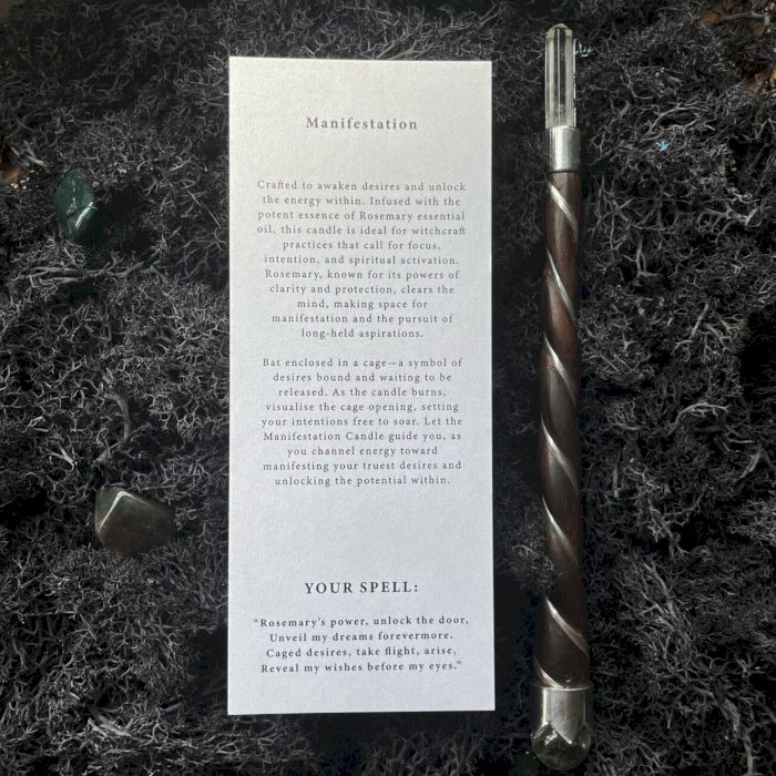 Ancient Witch | 🕯 Candela Purificante con Rosmarino – Sblocca Desideri & Energia Interiore