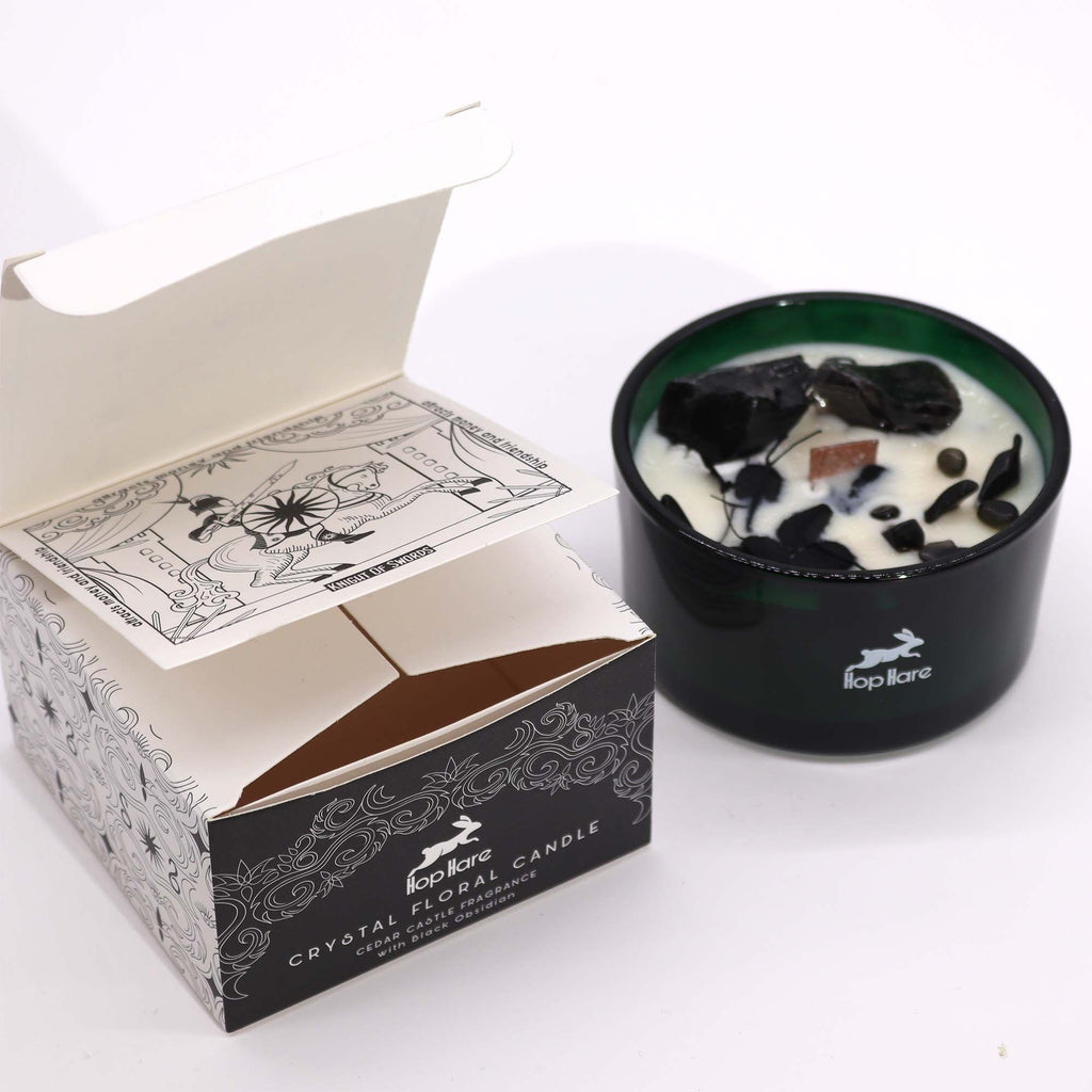 ⚔️ “Il Re di Spade – Candela Magica di Thoth” – Cedro e Ossidiana Nera 🕯️