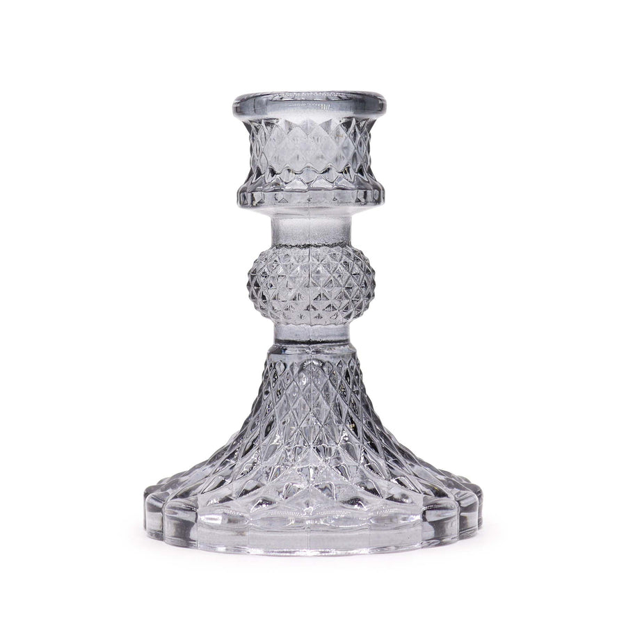 🕯️ Hekate’s Shadow Flame – Coppia di Candelabri Vintage in Grigio Midnight