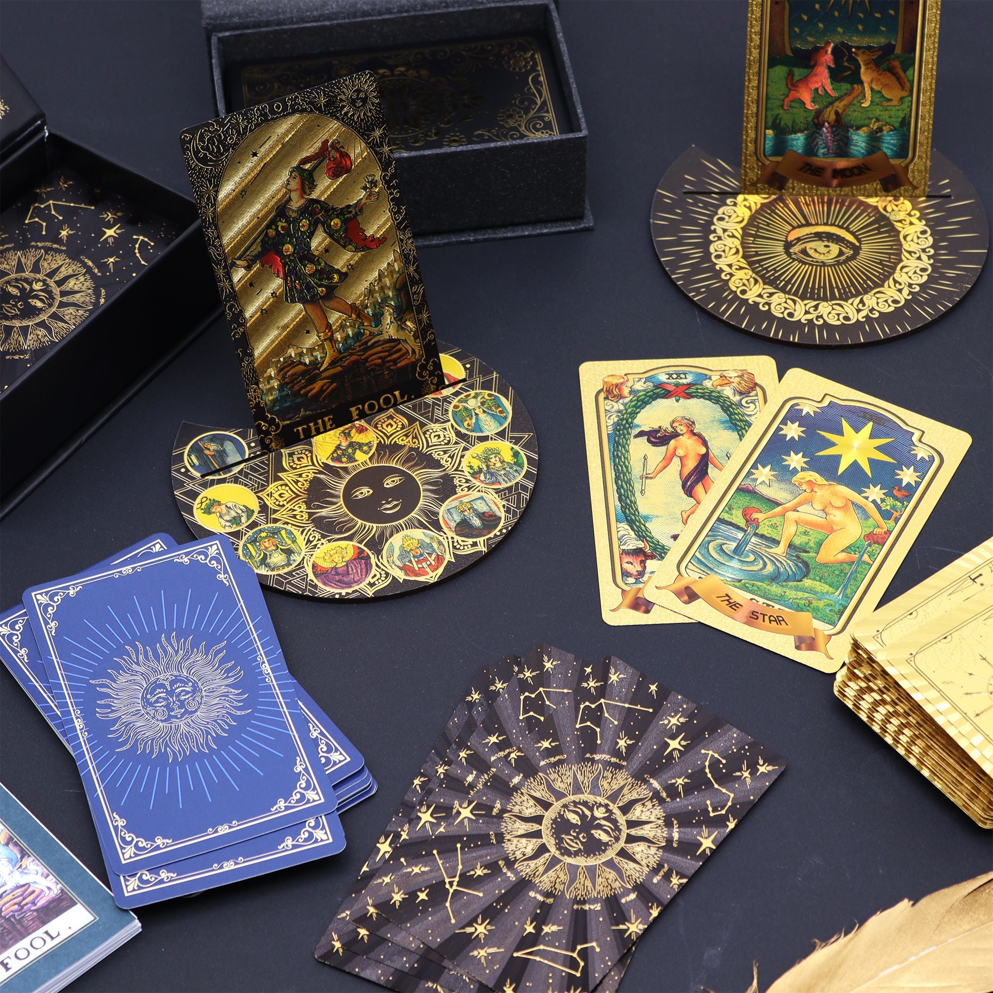 Tarot Ritual Gift Set Nero & Oro