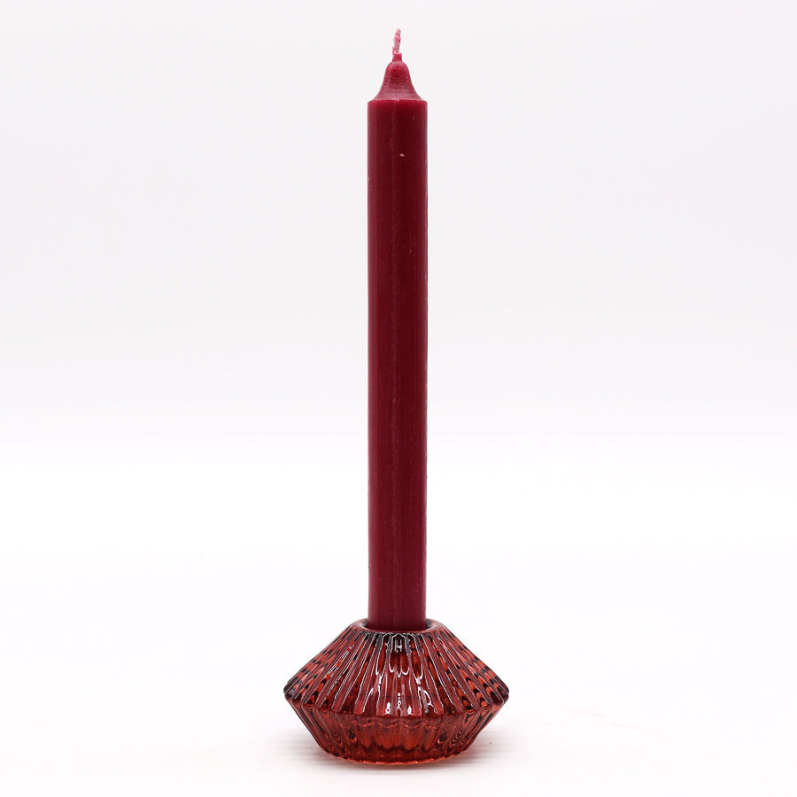 Set di 1 Candeliere e 1  Porta lumino Magici in Vetro | VAMPIRE RED 🩸