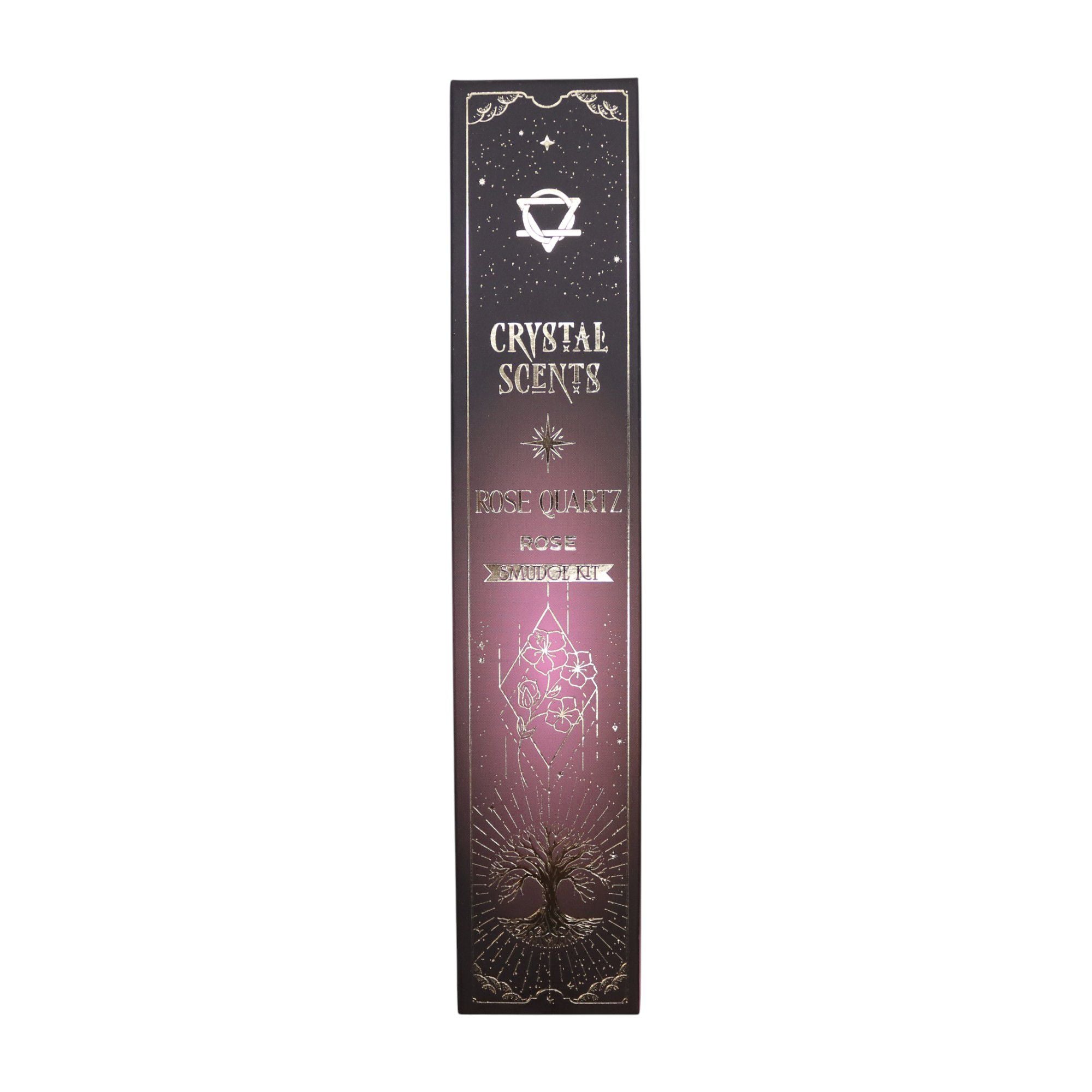Rose Quartz Crystal Scents Smudge Incense - Rose