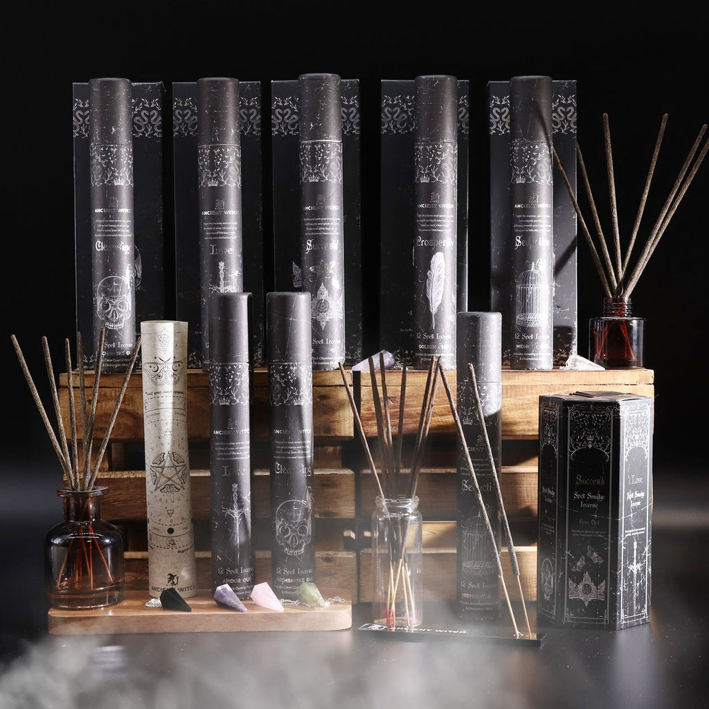 ANCIENT WITCH ✦ Incense Ritual Set (5 Spell Blends + Porta Incenso in omaggio )