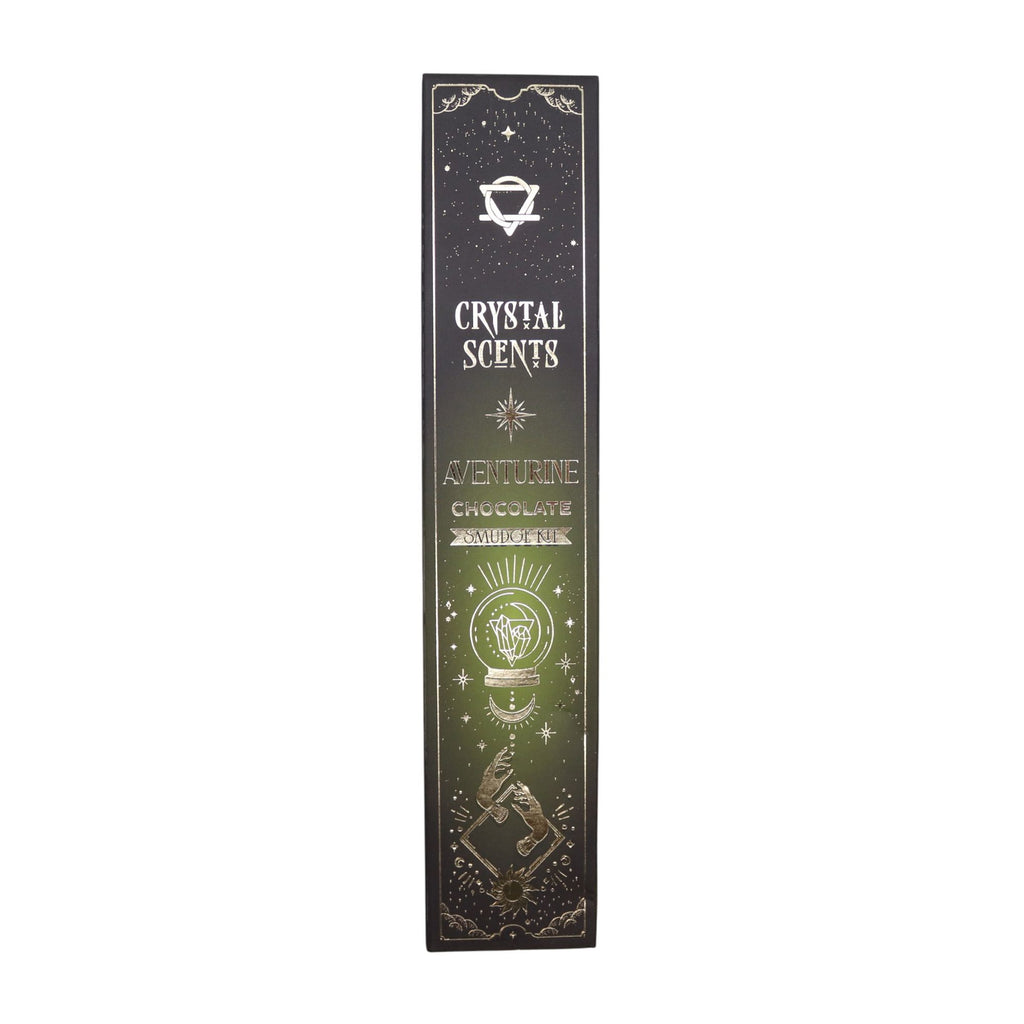 Aventurine Crystal Scents Smudge Incense - Chocolate
