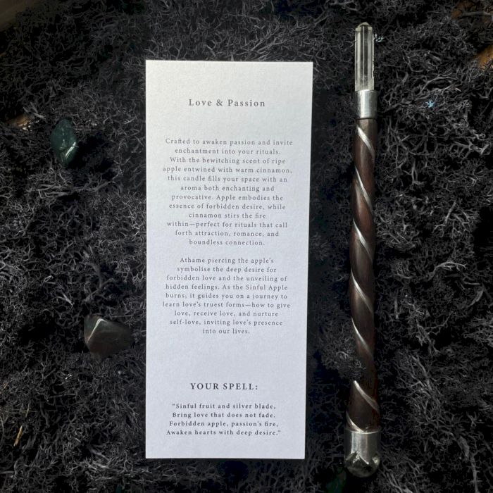 Ancient Witch Candela Purificante | “Mela Proibita” – Risveglia Desiderio, Attrazione e Magia d’Amore 🍎✨