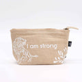 Pochette ✧ I am Strong in iuta & cotone