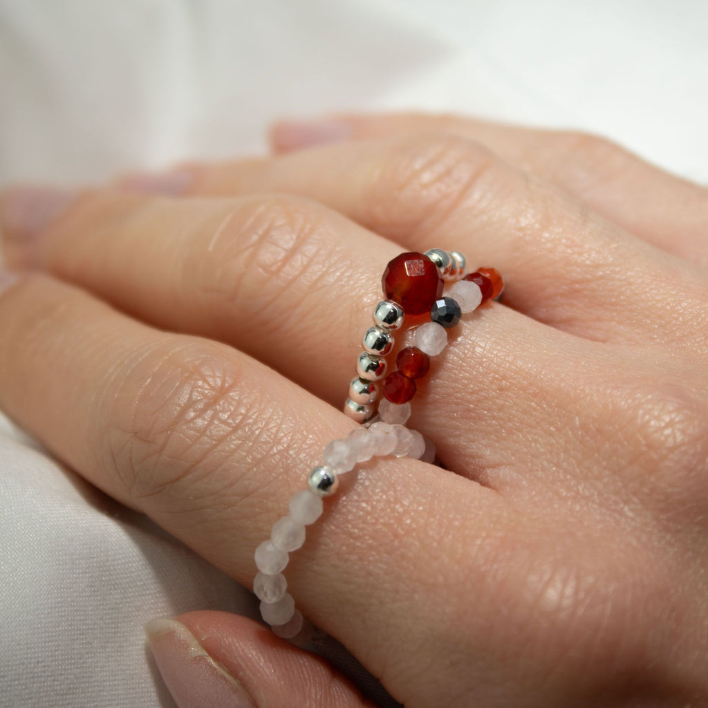 ❤️‍🔥 Set Anelli Spirito della Ninfa ✦ Amore & Fiamma