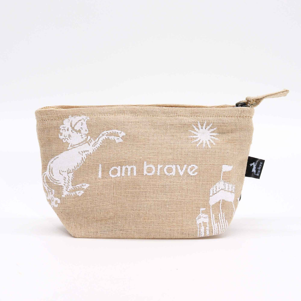 Pochette ✧ I am Brave in iuta & cotone