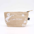 Pochette ✧ I am Brave in iuta & cotone