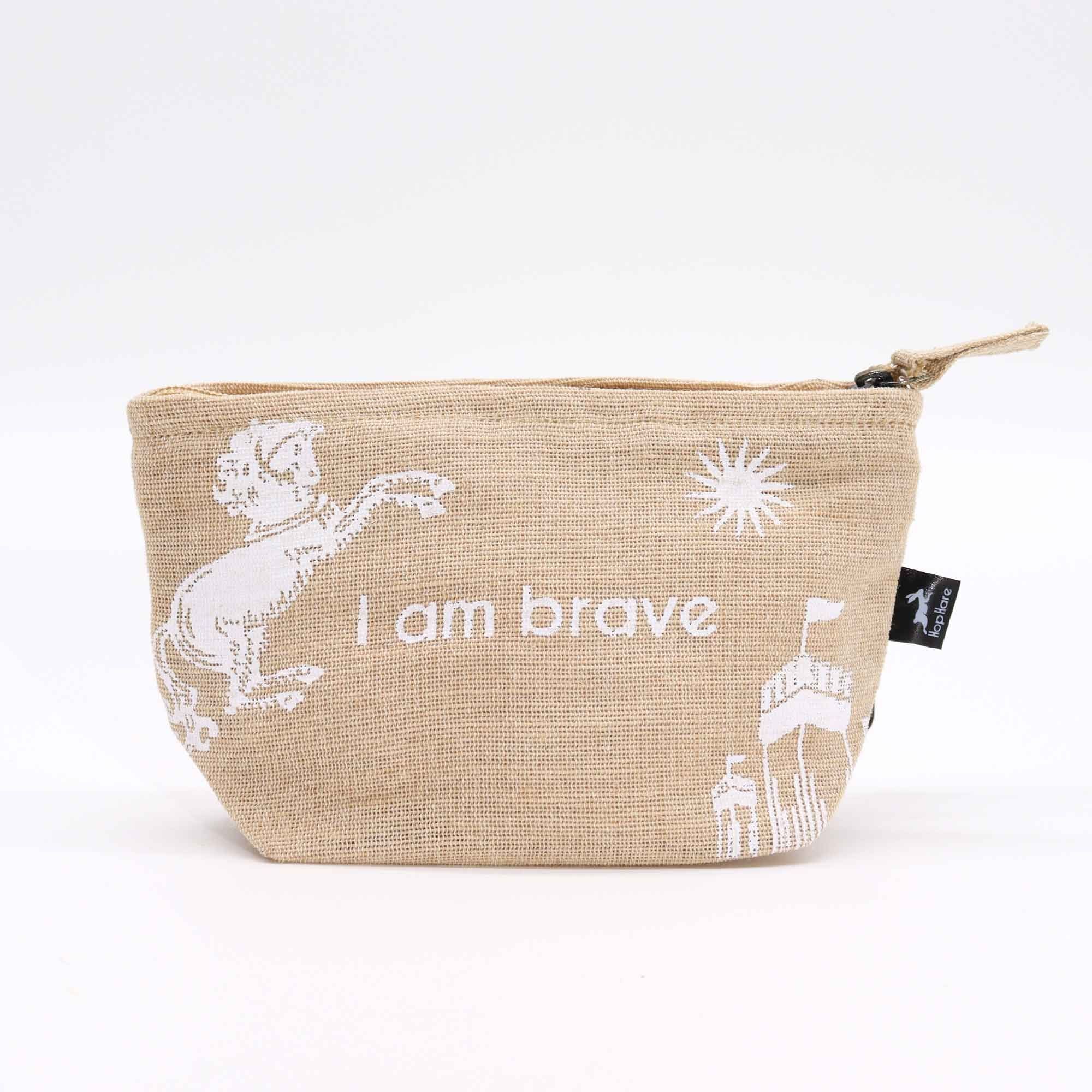 Pochette ✧ I am Brave in iuta & cotone