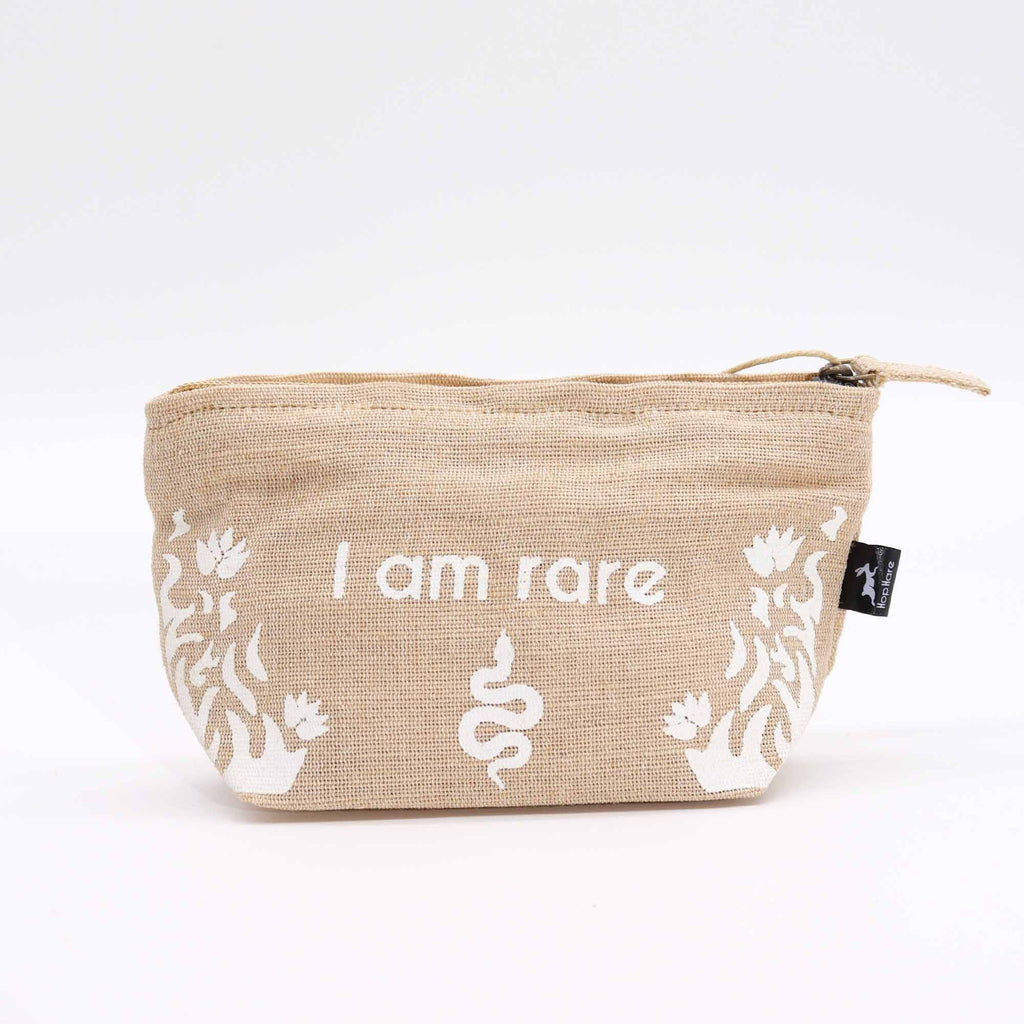 Pochette ✧ I am Rare in iuta & cotone