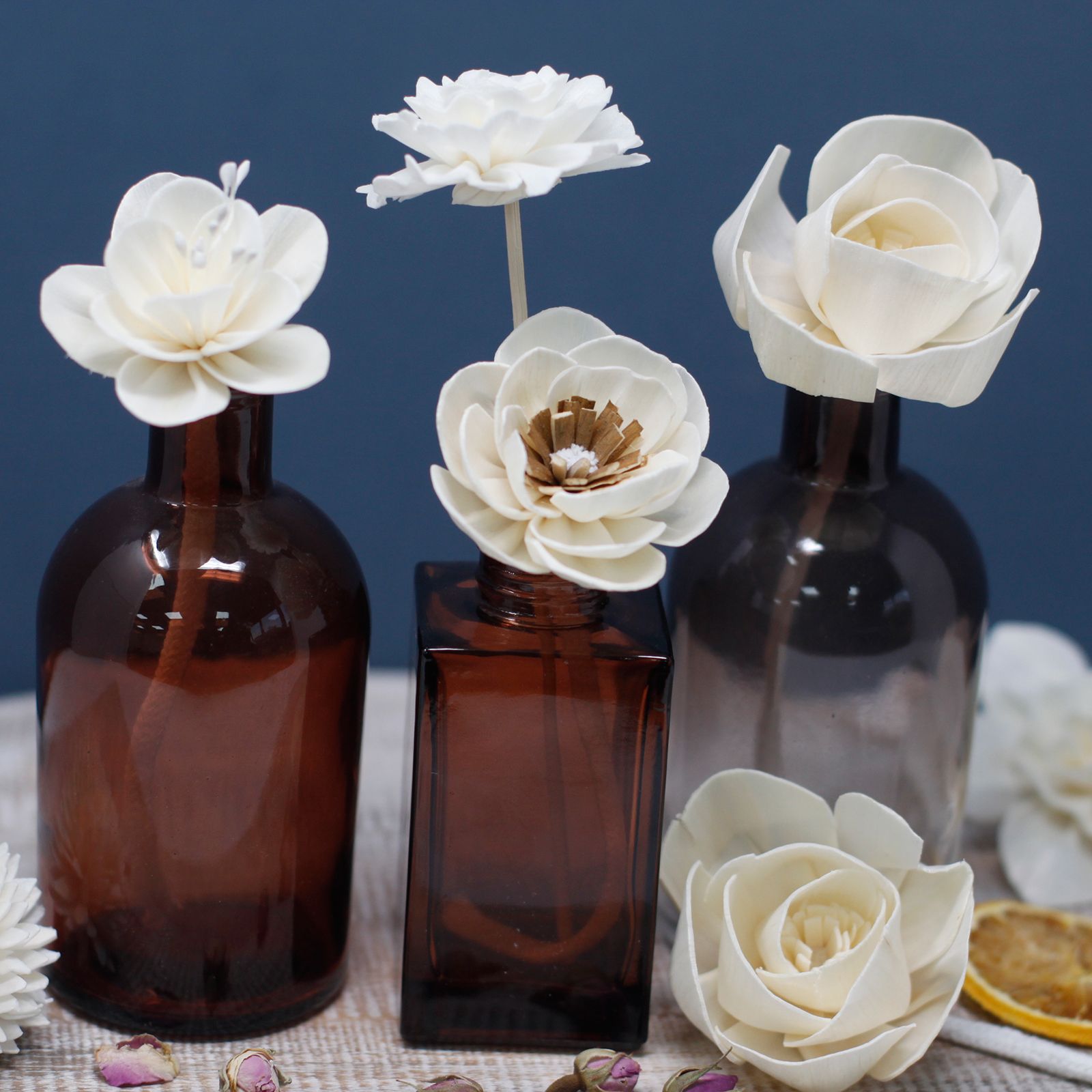 🌸 Fiori Diffusori Naturali in legno di soia su Stringa