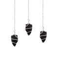 🖤 Pendolo di Pietra Grezza – Agata Nera “L’Oracolo di Hekate” 🔥