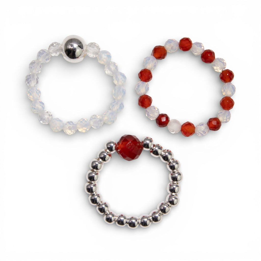 ❤️‍🔥 Set Anelli Spirito della Ninfa ✦ Sangue di Luna