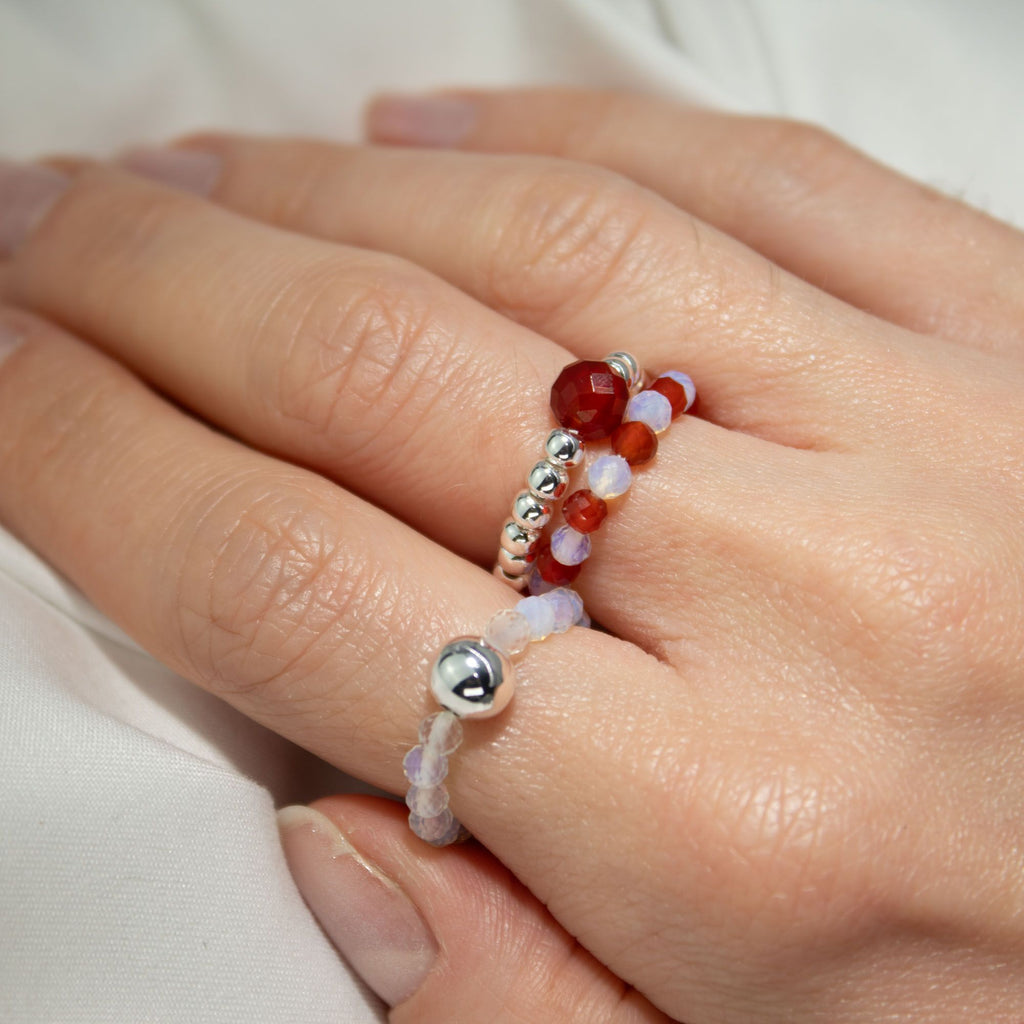 ❤️‍🔥 Set Anelli Spirito della Ninfa ✦ Sangue di Luna