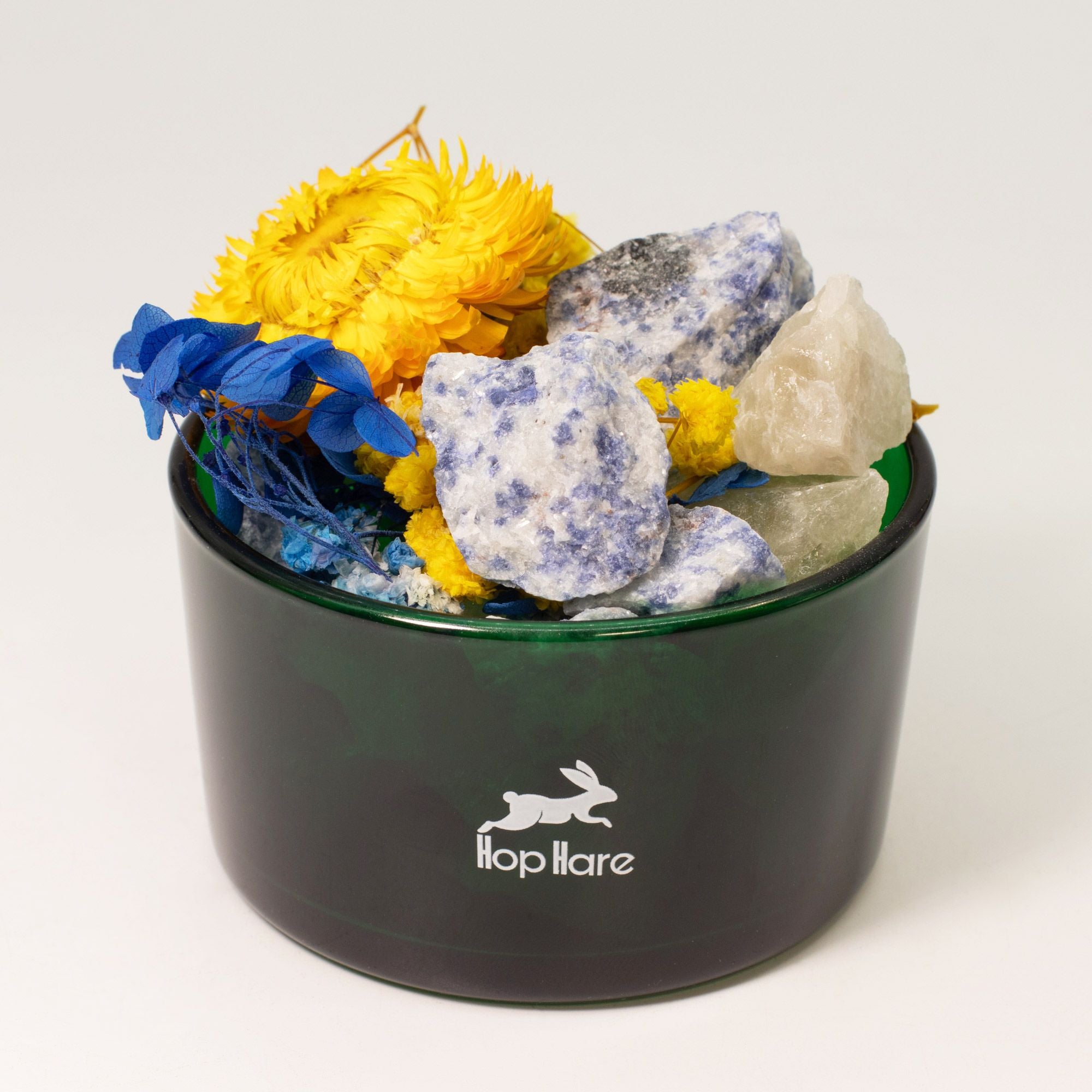 The Sun – Diffusore Rituale con fiori secchi e Sodalite 💙 CHIAREZZA