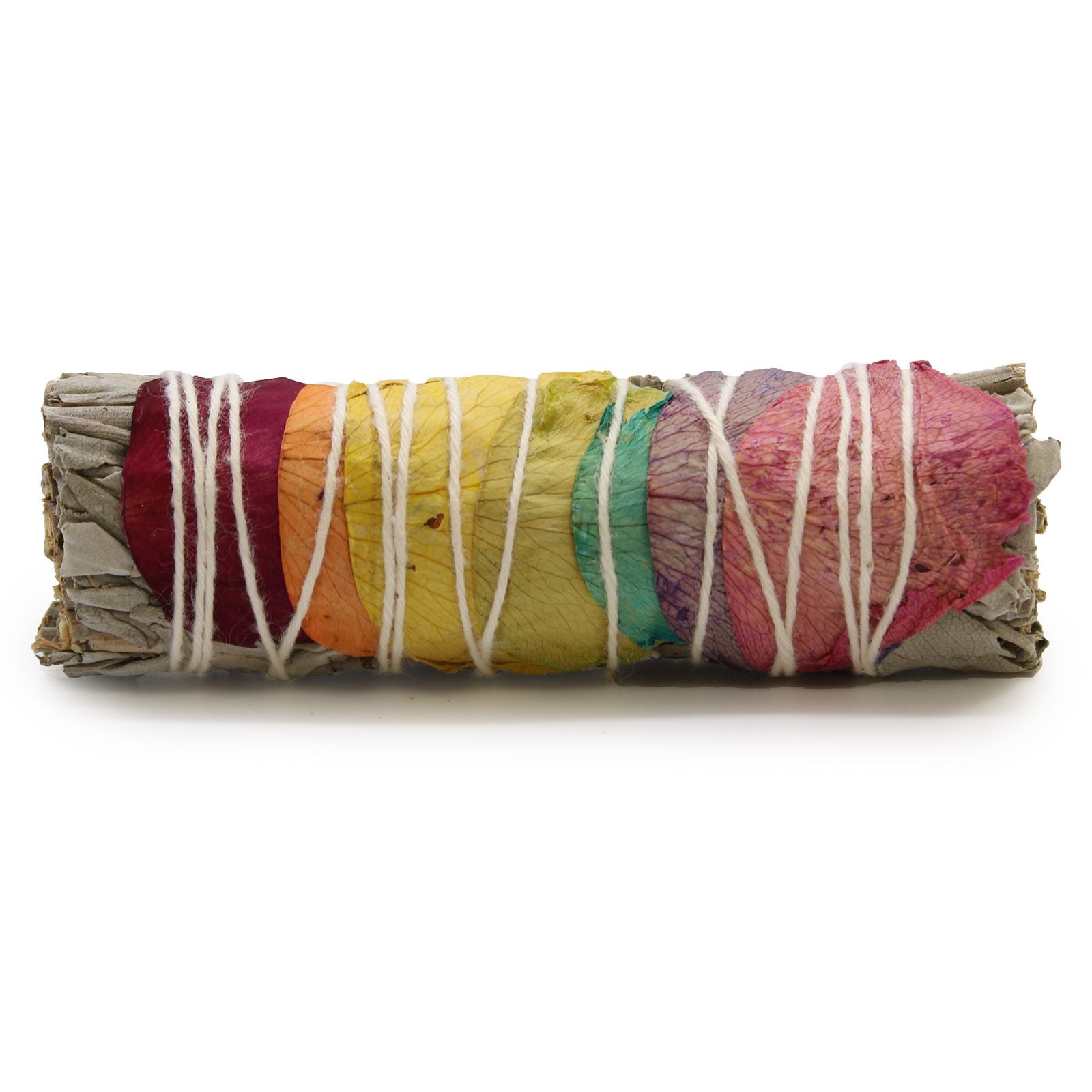 🌸 Smudge Stick - 7 CHAKRA Rose Aura di Salvia Bianca e Petali di Rosa