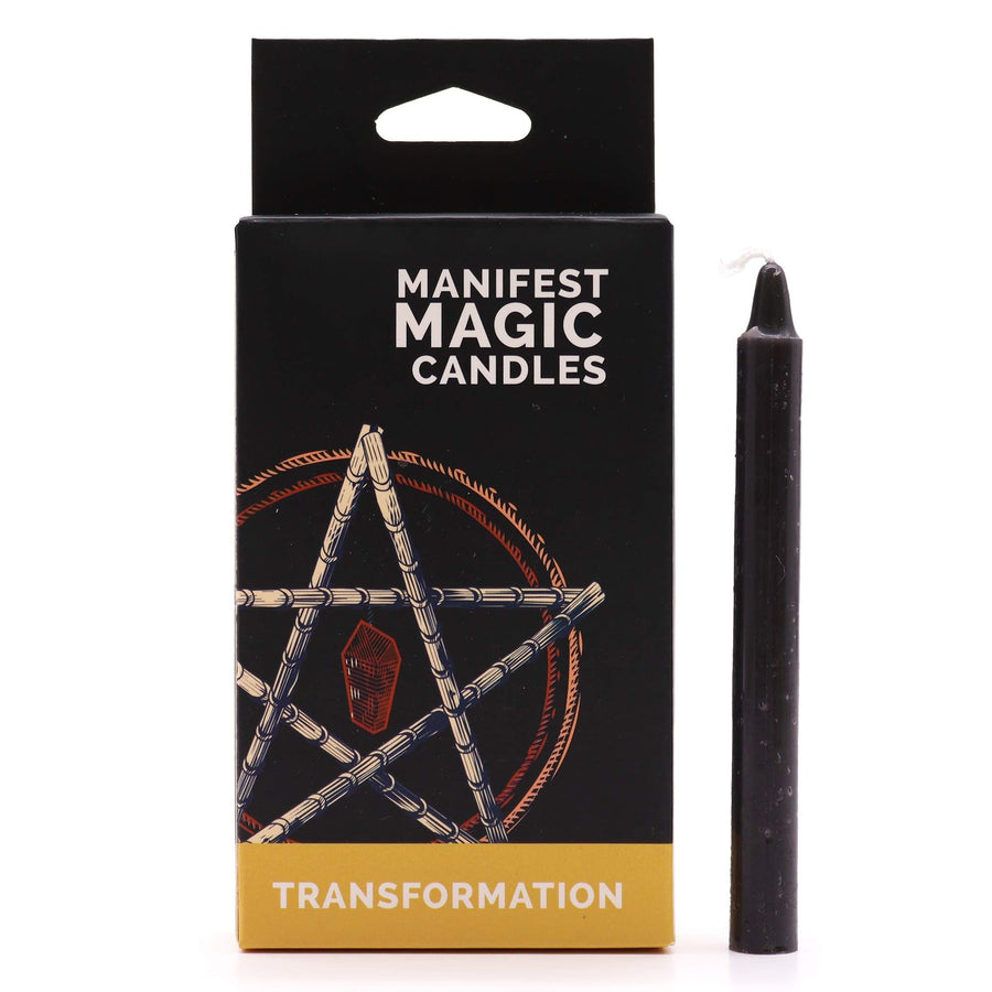 🖤 La rinascita di Hekate - SET DA 12 CANDELE NERE- Trasformazione