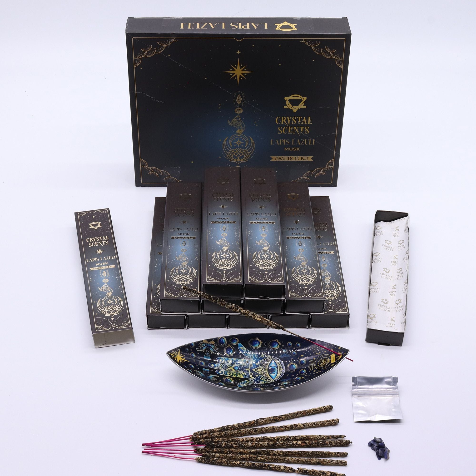Lapis Crystal Scents Smudge Incense - Musk