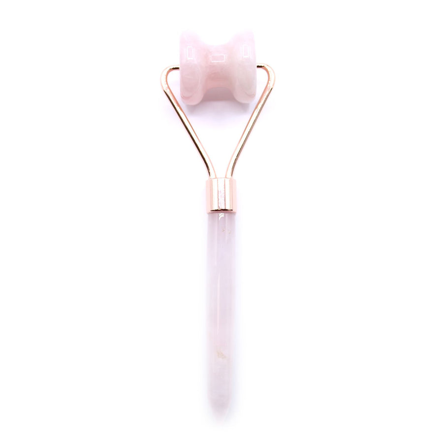 💗 Gemstone Jawline Roller – Quarzo Rosa | Il Rituale del Self Love