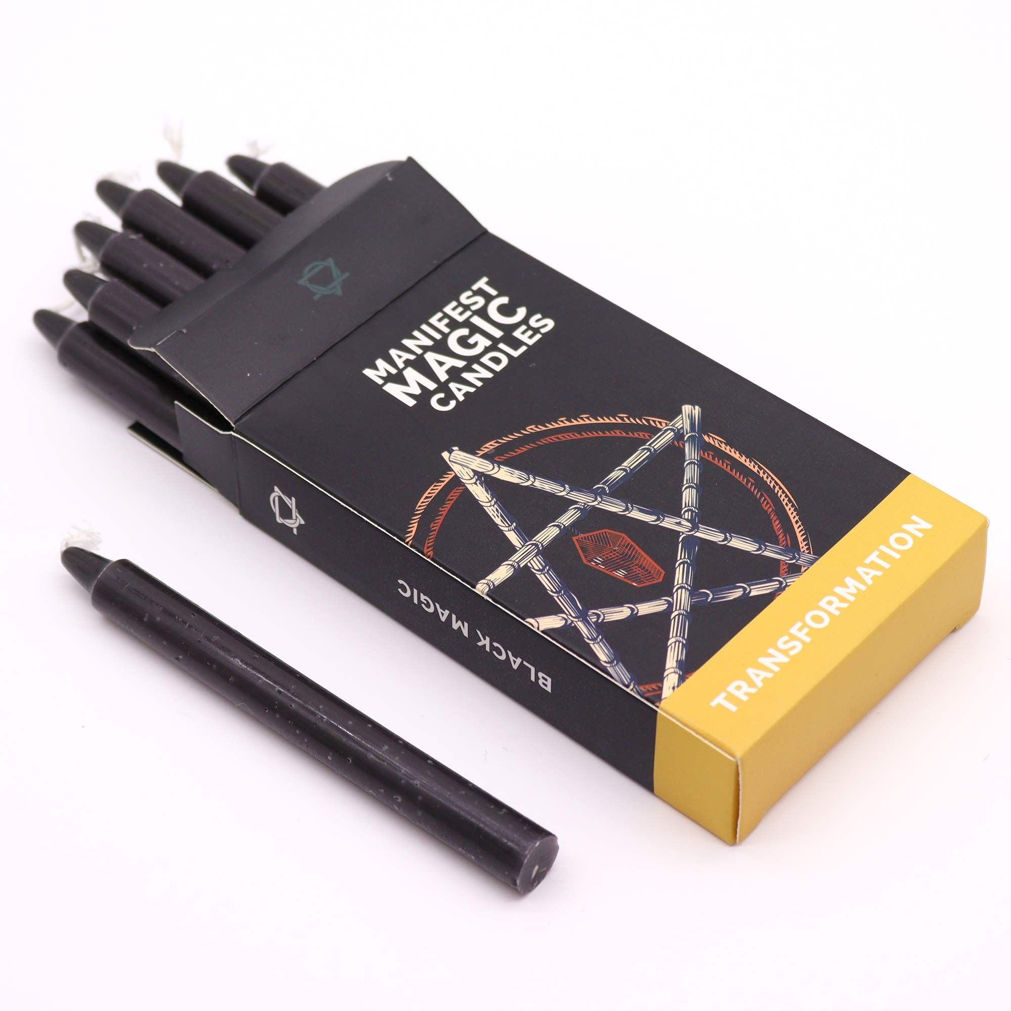 🖤 La rinascita di Hekate - SET DA 12 CANDELE NERE- Trasformazione