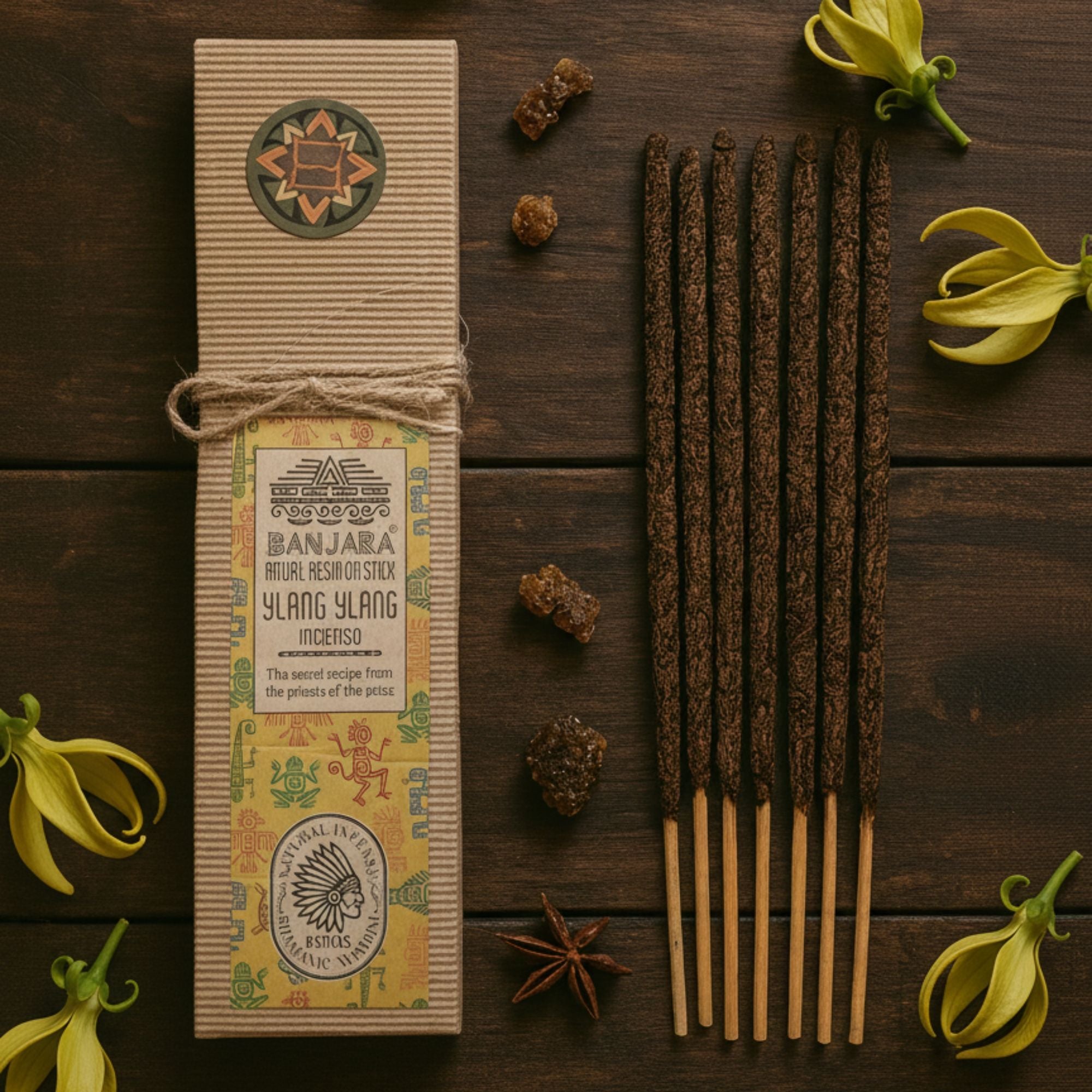 🌸 Incenso in Resina Rituale ✦ Ylang Ylang