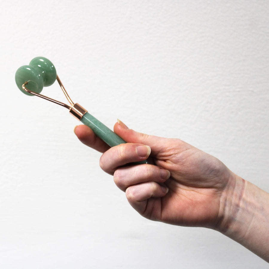 💚 Gemstone Jawline Roller – Giada | Il Rituale della Dea