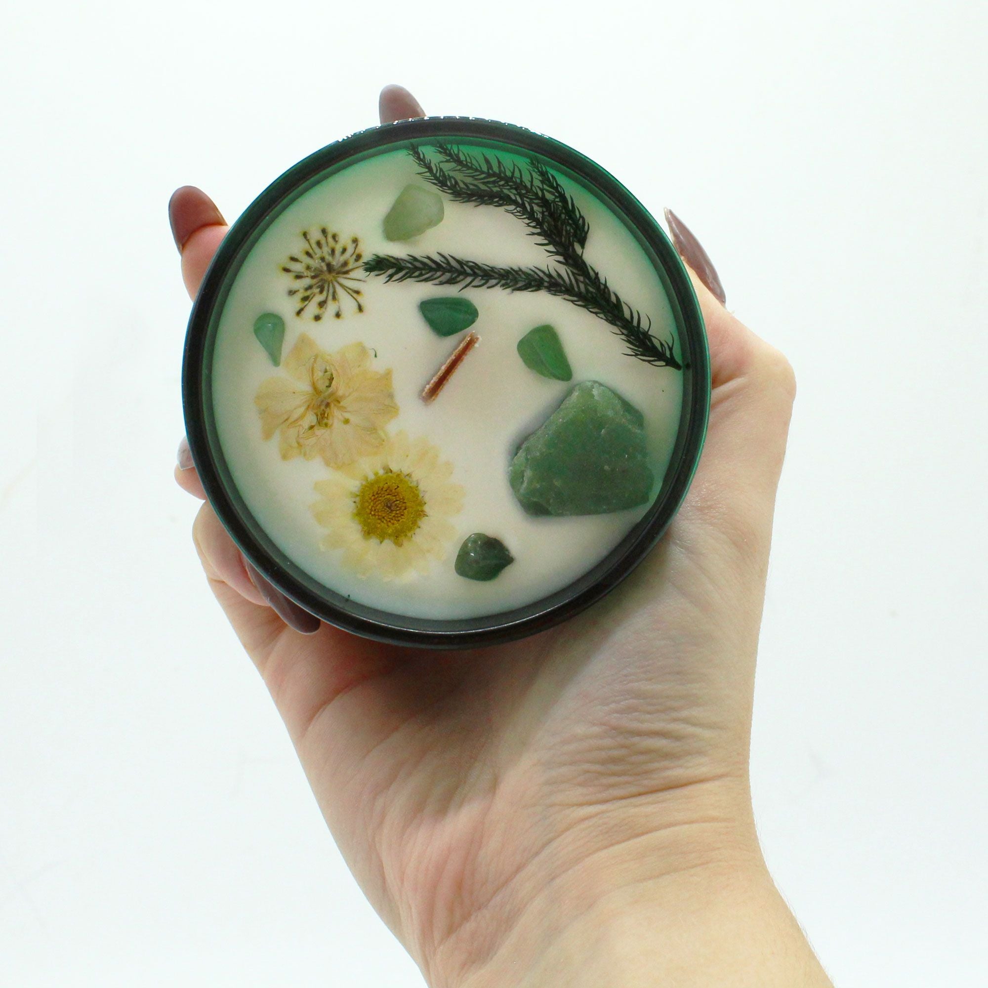 🪄 “Il Mago – Candela Magica di Hermes” – Menta Incantata e Giada Verde 💫