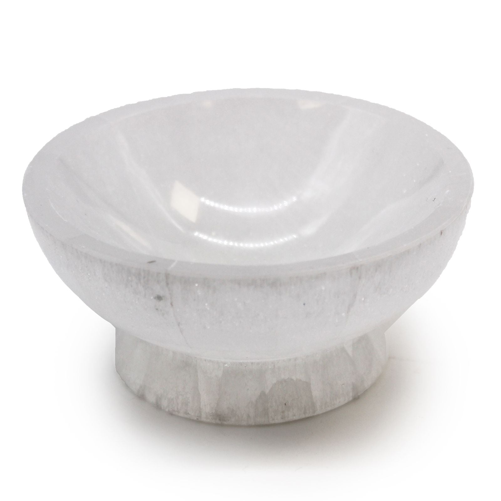 🌕 Coppa Rituale in Selenite – 10 cm “Portale Lunare di Hekate”