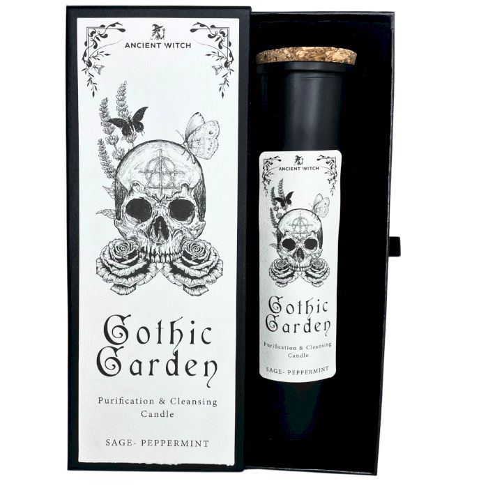 Ancient Witch | Candela Purificante – Giardino Gotico 🕯️ Rilascio, Protezione e Rinascita