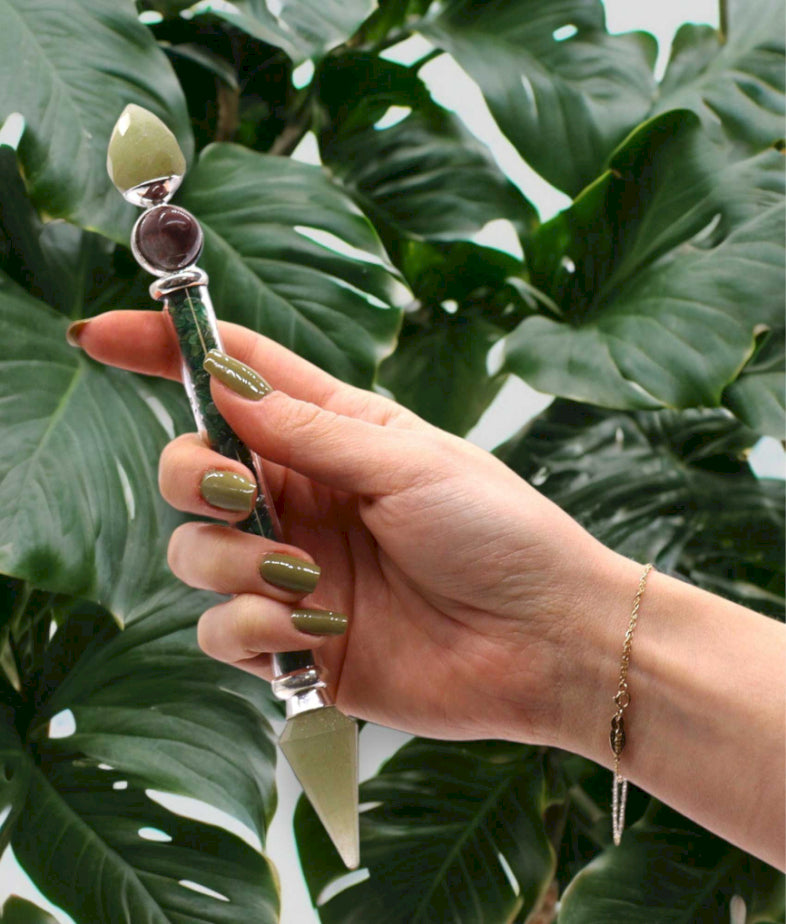 Bacchetta Magica Shiva Lingam | Avventurina Verde ☘️